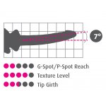 ICICLES - REALISTYCZNE SZKLANE DILDO Z PODSTAWKĄ