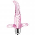 BAILE - MINI WIBRATOR NA PALEC 10-FUNKCJI WIBRACJI RÓŻOWY