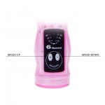 BAILE - PODWÓJNY WIBRATOR Z DODATKOWYMI KOŃCÓWKAMI RÓŻOWY 22 CM