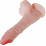 BAILE - REALISTYCZNE DILDO Z PRZYSSAWKĄ I JĄDRAMI CIELISTE 22CM