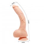 BAILE - REALISTYCZNE STYMULUJĄCE PUNKT-G DILDO CIELISTE 26 CM