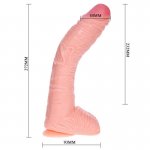 BAILE - REALISTYCZNE STYMULUJĄCE PUNKT-G DILDO CIELISTE 27 CM