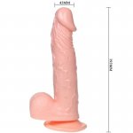BAILE - DMUCHANE REALISTYCZNE DILDO Z PRZYSSAWKĄ 19 CM