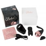 BELOU - JAJECZKO WIBRACYJNE ZE STYMULATOREM ŁECHTACZKI CZARNY