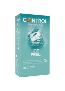 CONTROL ICE FEEL - PREZERWATYWY Z EFEKTEM ZIMNA MIĘTOWE 10 SZT