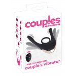 COUPLES CHOICE - WIELOFUNKCYJNY WIBRATOR DLA PAR Z PIERŚCIENIEM NA PENISA + PILOT