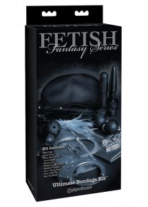 FETISH - 10-CZĘŚCIOWY ZESTAW BDSM Z LIMITOWANEJ EDYCJI CZARNY