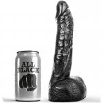 REALISTYCZNE DILDO ALL BLACK 20 CM FISTING