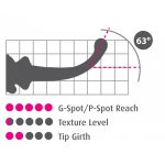 ICICLES - EKSKLUZYWNE SZKLANE DILDO Z PODSTAWKĄ