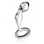 ICICLES - ZAKRZYWIONY SZKLANY KOREK IDEALNY DO MASAŻU 