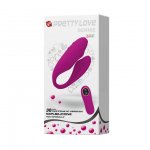 PRETTY LOVE - PODWÓJNY STYMULATOR ŁECHTACZKI Z PILOTEM BERNIE