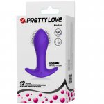 PRETTY LOVE - WIBRACYJNY KOREK ANALNY Z PILOTEM FIOLETOWY