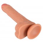 REALISTIXXX - NATURALNE DILDO Z ŻYŁAMI ŻOŁĘDZIEM I JĄDRAMI 17,8CM