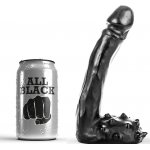 REALISTYCZNE ZAKRZYWIONE DILDO 19 CM ALL BLACK