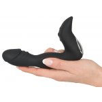 REBEL - ELASTYCZNY STYMULATOR PROSTATY Z MIEJSCEM NA ŻOŁĄDŹ CZARNY