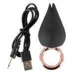 BELOU - WIBRATOR NA PALEC CZARNO/ZŁOTY