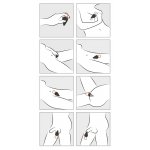 BELOU - WIBRATOR NA PALEC CZARNO/ZŁOTY