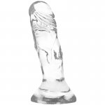 X RAY - UPRZĄŻ Z 3 PIERŚCIENIAMI + PRZEZROCZYSTE DILDO 12CM