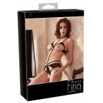 ALBIERTA FINA - SEKSOWNE OTWARTE BODY Z PASKÓW I ZŁOTE DODATKI