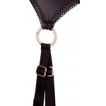 ALBIERTA FINA - SEKSOWNY 3-CZĘŚCIOWY KOMPLET BIUSTONOSZ STRINGI I PAS DO POŃCZOCH 