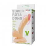 BAILE - REALISTYCZNY WIBRATOR Z PILOTEM I PRZYSSAWKĄ 15 CM