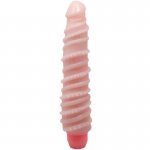 BAILE - REALISTYCZNY SPIRALNY WIBRATOR ELASTYCZNY CIELISTY 19,5 CM