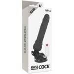 BASECOCK - REALISTYCZNY WIBRATOR NA PILOTA CZARNY 19.5CM