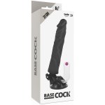 BASECOCK - REALISTYCZNY WIBRATOR NA PILOTA CZARNY 21CM