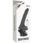 BASECOCK - REALISTYCZNY WIBRATOR NA PILOTA CZARNY 19CM