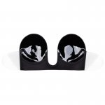 BYE BRA - SAMOPRZYLEPNY BIUSTONOSZ BEZ RAMIĄCZEK CZARNY