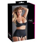 COTTELLI CURVES - BIUSTONOSZ NA FISZBINACH BEZ BIUSTU PUSH-UP CZARNY