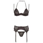 COTTELLI LINGERIE - 3-CZĘŚCIOWY ZESTAW Z DELIKATNEJ KWIATOWEJ KORONKI