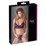 COTTELLI LINGERIE - KORONKOWY BIUSTONOSZ NA HAFTKI Z MAJTECZKAMI FIOLETOWY