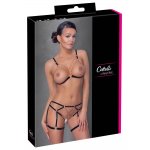 COTTELLI LINGERIE - MIĘKKI BIUSTONOSZ BEZ BIUSTU I FIGI BEZ KROCZA Z ŁAŃCUSZKAMI