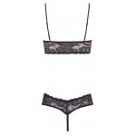 COTTELLI LINGERIE - SŁODKI KORONKOWY ZESTAW BIUSTONOSZ I STRINGI