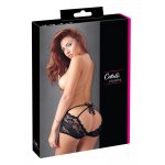 COTTELLI LINGERIE - SEKSOWNE KORONKOWE MAJTECZKI OTWARTE Z TYŁU Z KOKARDKĄ