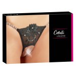 COTTELLI LINGERIE - SEKSOWNE WYCIĘTE STRINGI BEZ KROCZA