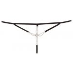 COTTELLI LINGERIE - SEKSOWNE WYCIĘTE STRINGI Z KORALIKOWYM ZDOBIENIEM