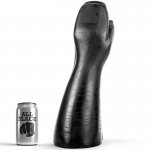 CZARNE DILDO ANALNE W KSZTAŁCIE DŁONI FISTING ALL BLACK 39CM