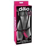 DILLIO - DILDO STRAP-ON UPRZĄŻ RÓŻOWY 16CM