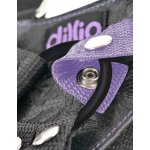 DILLIO - DILDO STRAP-ON UPRZĄŻ FIOLETOWY 19CM