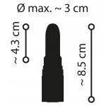 EMERALD LOVE - MINI WIBRATOR SZMINKA ZE STYMULACJĄ