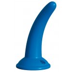 FETISH FANTASY SERIES - NIEBIESKIE WĄSKIE DILDO Z PASKIEM STRAP-ON