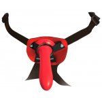 FETISH FANTASY SERIES - UPRZĄŻ STRAP-ON Z WYJMOWANYM CZERWONYM DILDO