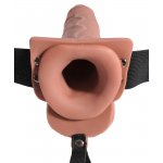 FETISH FANTASY SERIES - STRAP-ON Z DILDO I DZIURĄ NA PENISA + WYTRYSK