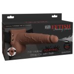 FETISH FANTASY SERIES - STRAP-ON Z DILDO I DZIURĄ NA PENISA + WYTRYSK