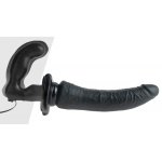 FETISH FANTASY SERIES - STRAP-ON Z REALISTYCZNYM PODWÓJNYM DILDO + PILOT