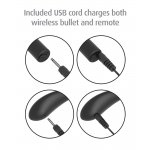 FETISH FANTASY SERIES - CZARNE STRINGI Z DOŁĄCZONYM DILDO I VIBRO-BULLETEM