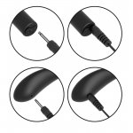 FETISH - CZARNY MAŁY VIBRO-BULLET Z PILOTEM I 10 TRYBAMI WIBRACJI ORAZ STRINGAMI