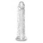 KING COCK CLEAR - REALISTYCZNE PRZEZROCZYSTE DILDO 20CM